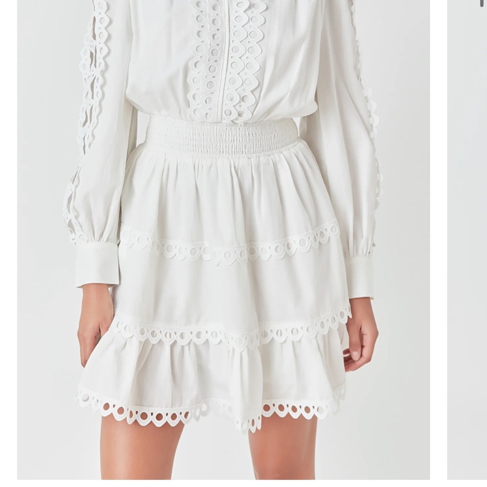 Endless Rose Lace Trim Mini Dress NWOT